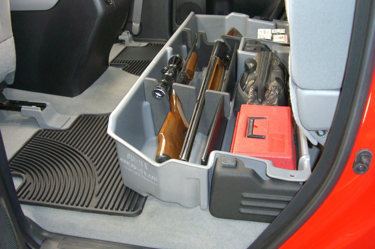 DÜHA 60052 Underseat Storage / Gun Case - Dk Gray — side view