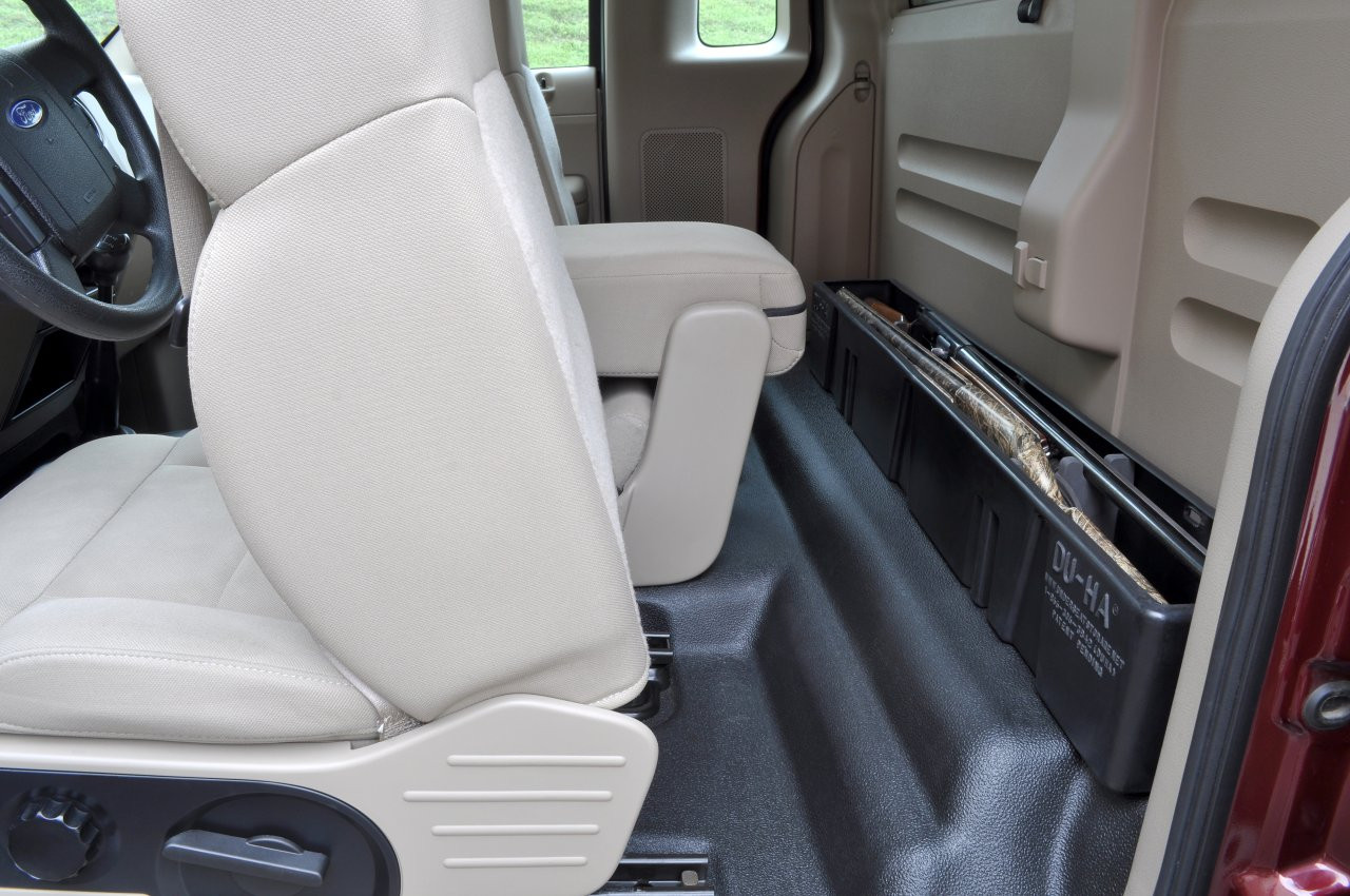 DÜHA 20105 Behind-the-Seat Storage / Gun Case - Black — side view