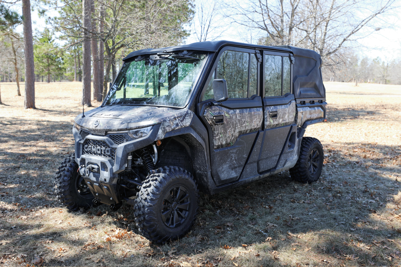 DUHA 90240 CFMoto UForce U10 Pro UTV Topper - Black — side view
