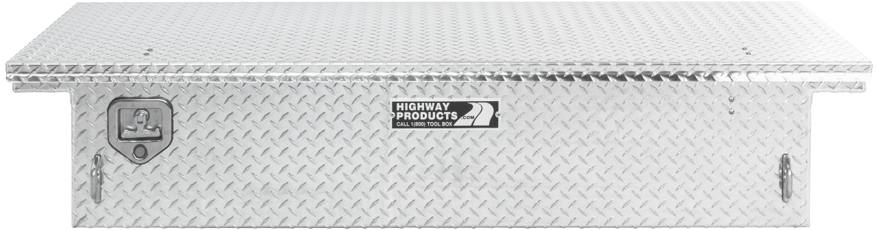 70 X 13.5 X 20 LOW PROFILE TOOL BOX WITH DIAMOND PLATE BASE, DIAMOND PLATE LID