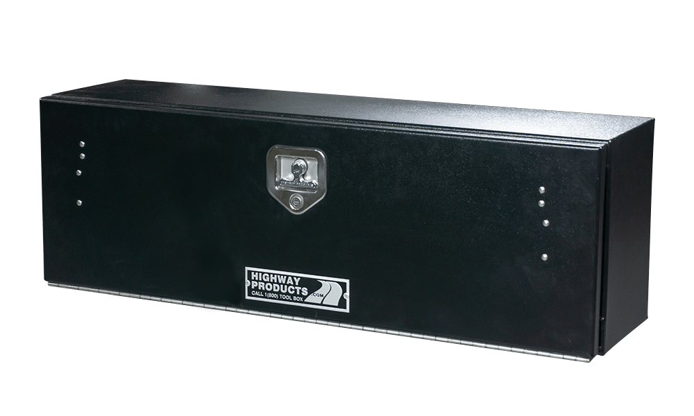 48 X 16 X 13 HIGH SIDE TOOL BOX WITH SMOOTH BLACK DOOR, SMOOTH BLACK BASE — primary image