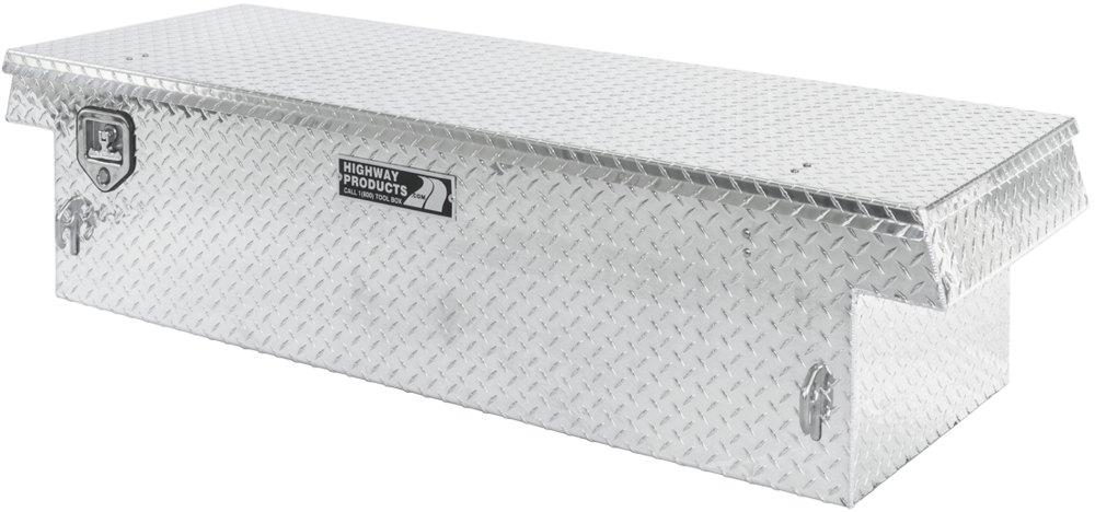 70 X 16 X 20 SINGLE LID TOOL BOX WITH DIAMOND PLATE BASE, DIAMOND PLATE LID — primary image