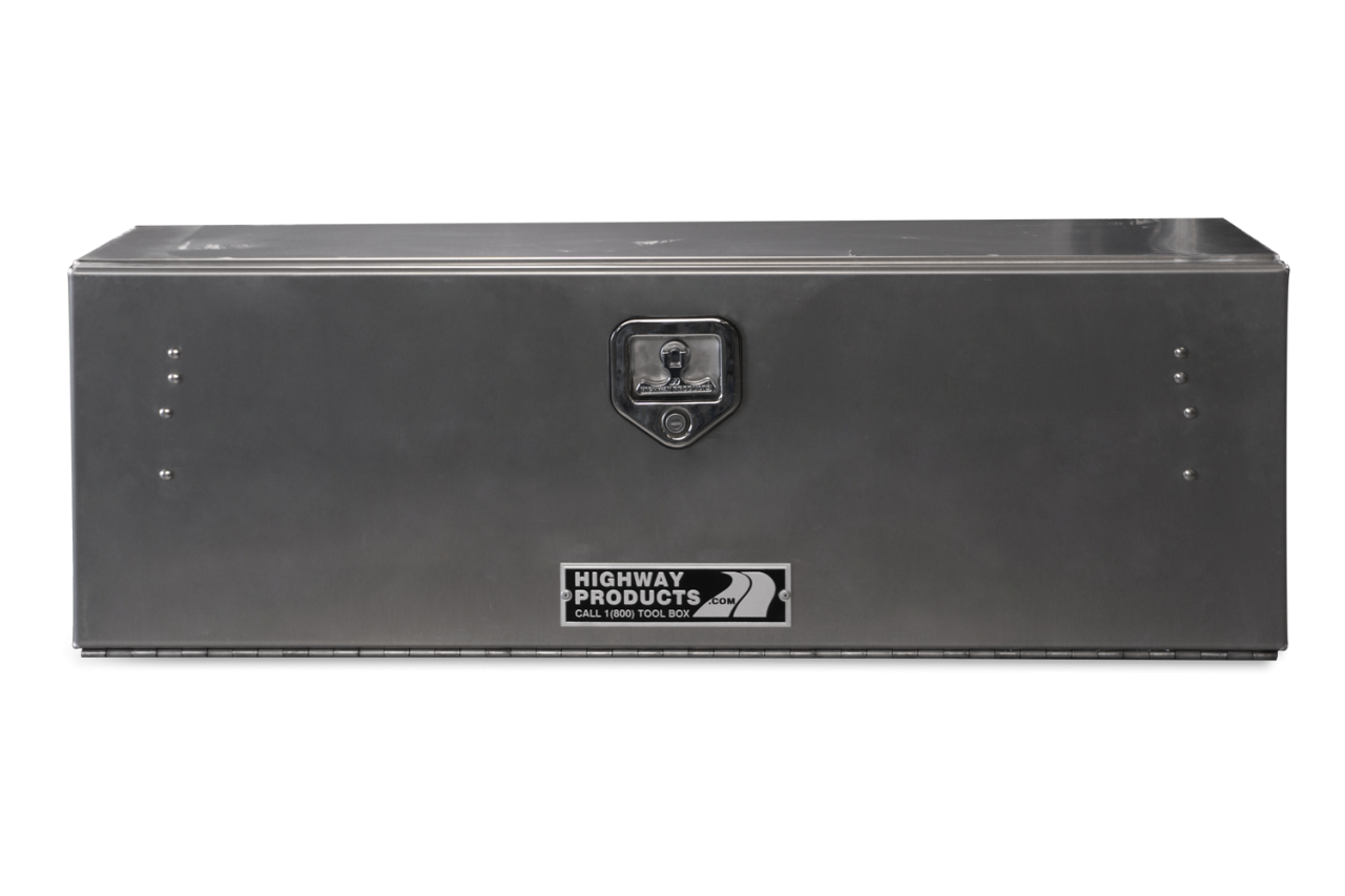 48 X 16 X 13 HIGH SIDE TOOL BOX WITH SMOOTH ALUMINUM DOOR, SMOOTH ALUMINUM BASE