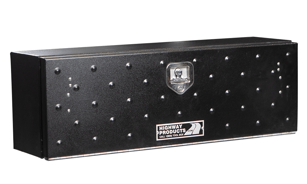 48 X 16 X 13 HIGH SIDE TOOL BOX WITH GLADIATOR DOOR, SMOOTH BLACK BASE
