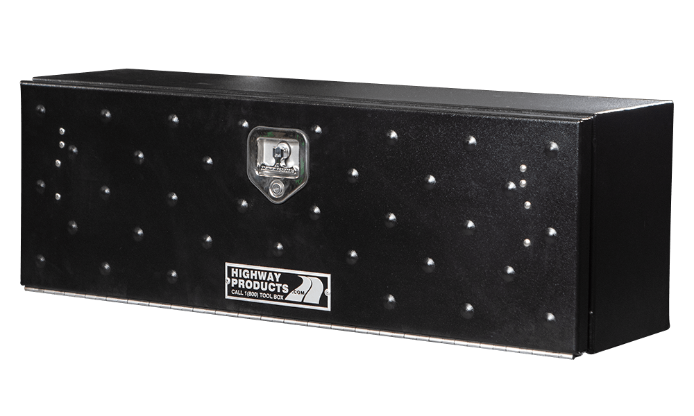 48 X 16 X 13 HIGH SIDE TOOL BOX WITH GLADIATOR DOOR, SMOOTH BLACK BASE