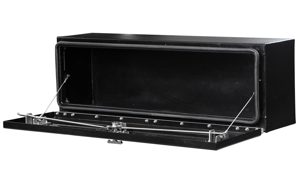 48 X 16 X 13 HIGH SIDE TOOL BOX WITH GLADIATOR DOOR, SMOOTH BLACK BASE