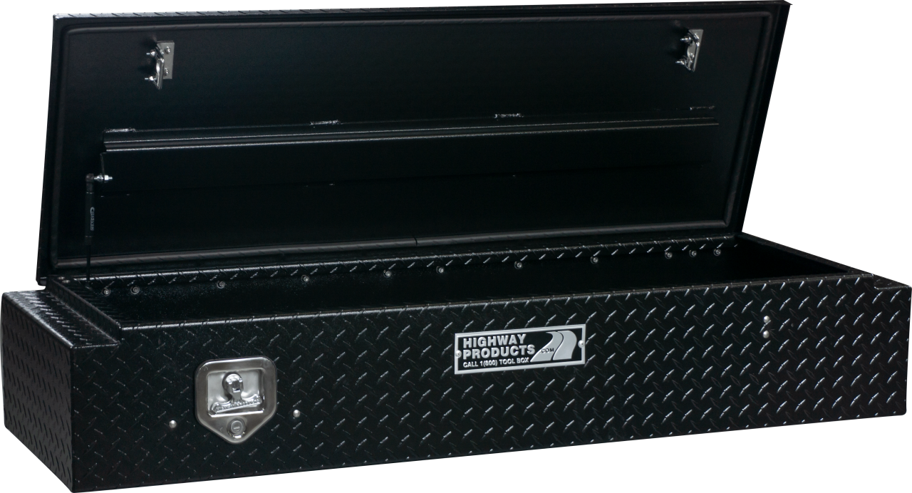 58 X 10.5 X 18 5TH WHEEL PARTNER BOX WITH BLACK DIAMOND PLATE BASE, BPLATE LID