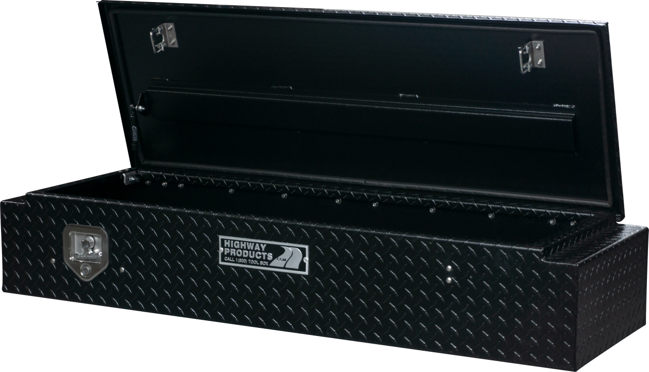 58 X 10.5 X 18 5TH WHEEL PARTNER BOX WITH BLACK DIAMOND PLATE BASE, BPLATE LID