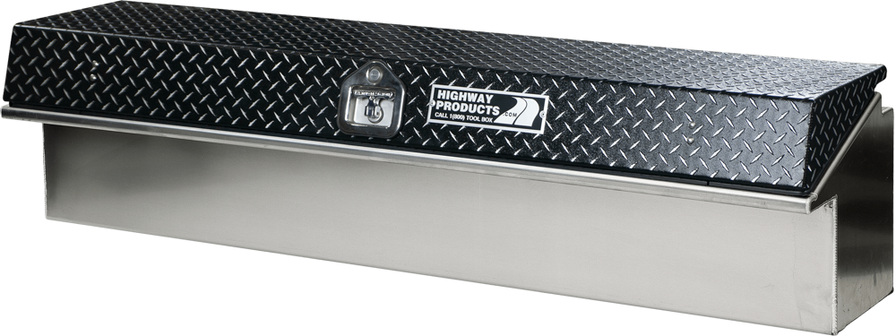 90 X 16 X 16 PASSENGER SIDE LOW SIDE TOOL BOX WITH SMOOTH ALUMINUM BASE — primary image