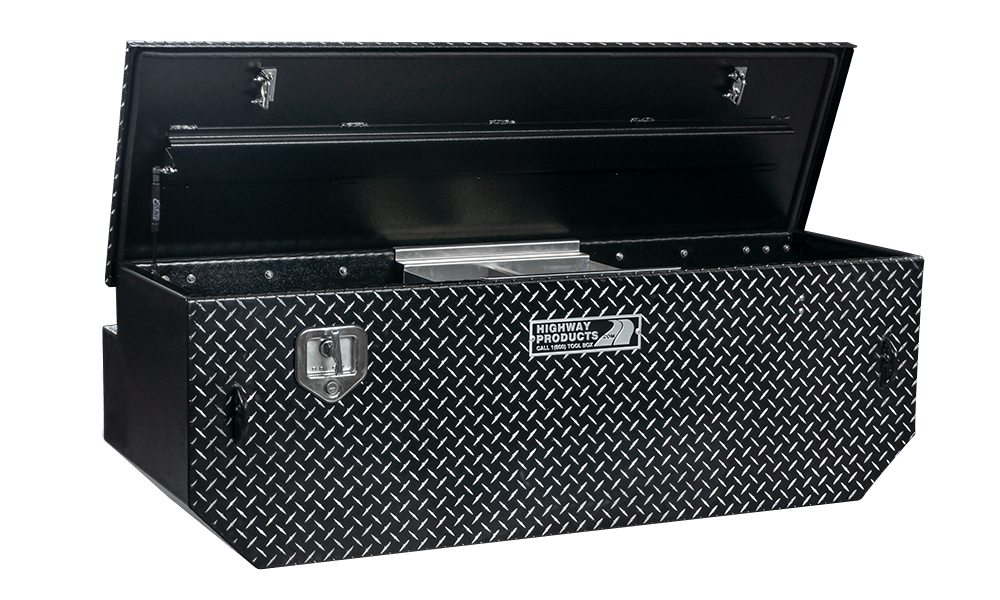 60 X 19.5 X 25 5TH WHEEL TOOL BOX WITH LEOPARD LID, LEOPARD BASE