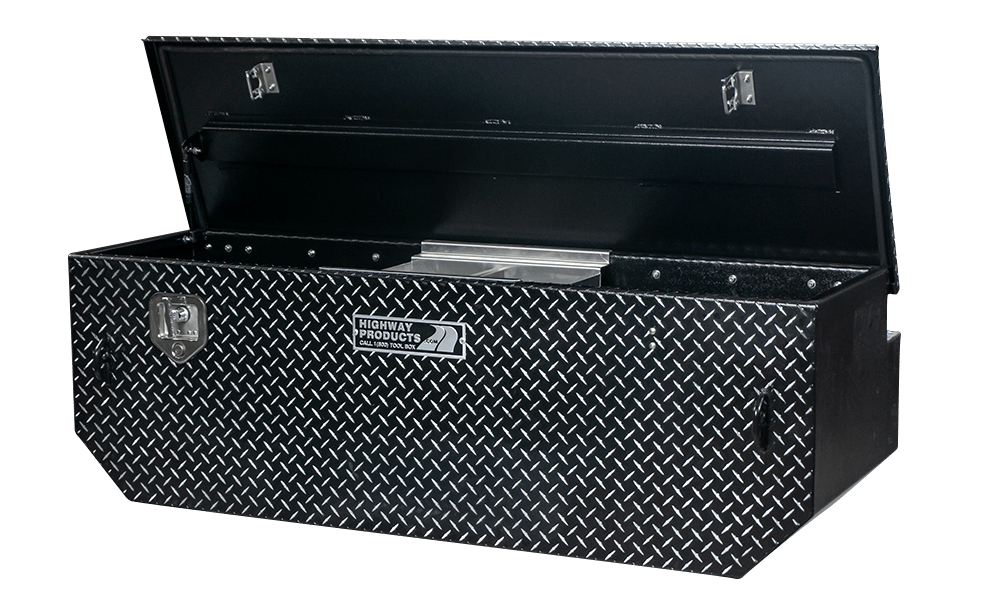 60 X 19.5 X 25 5TH WHEEL TOOL BOX WITH LEOPARD LID, LEOPARD BASE