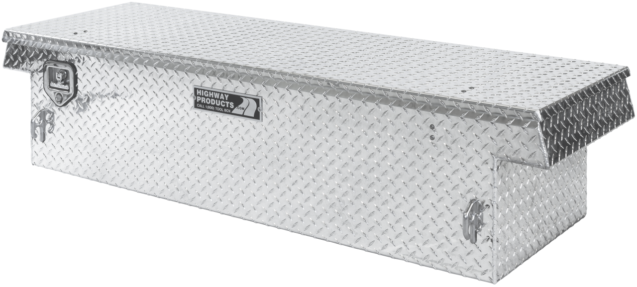 70 X 16 X 23 SINGLE LID TOOL BOX WITH DIAMOND PLATE BASE, DIAMOND PLATE LID