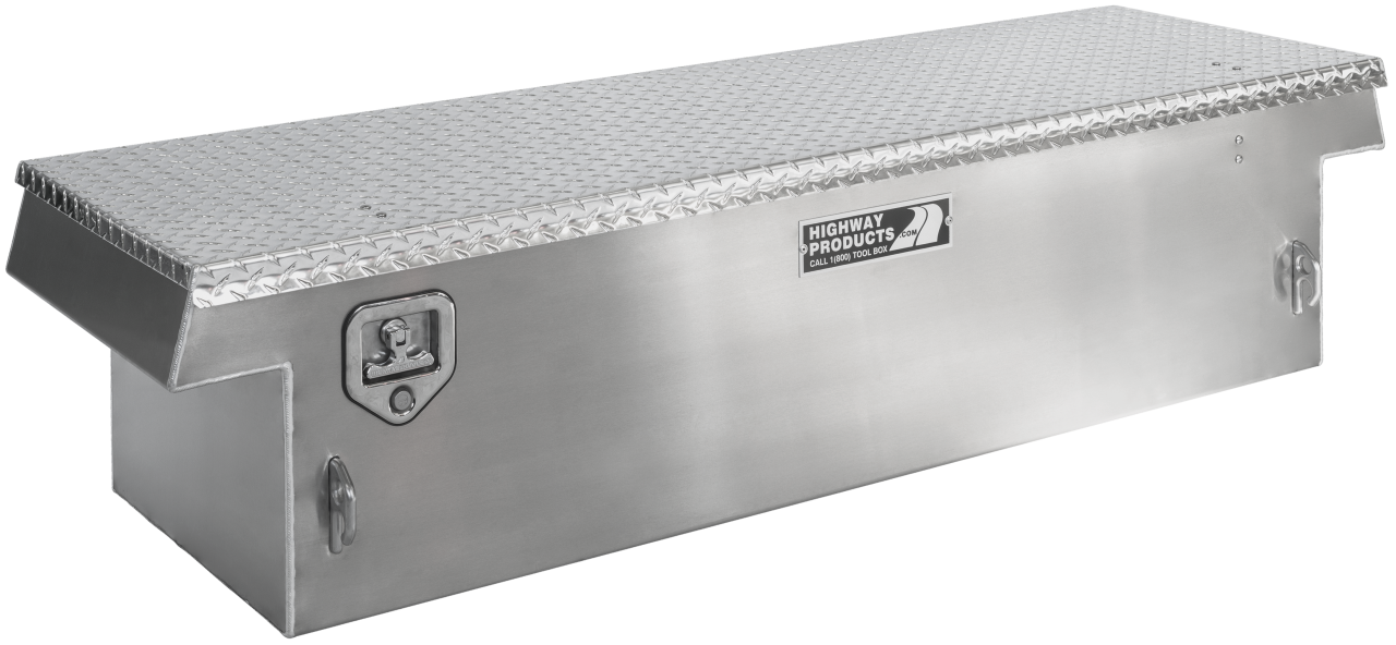 70 X 16 X 20 SINGLE LID TOOL BOX WITH SMOOTH ALUMINUM BASE, DIAMOND PLATE LID