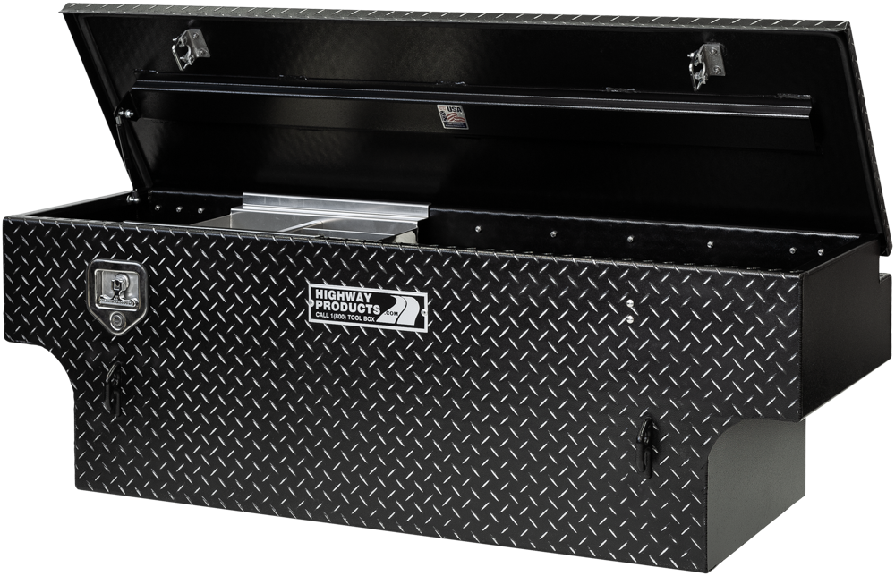 60 X 19.5 X 21 5TH WHEEL TOOL BOX WITH LEOPARD LID, LEOPARD BASE (3022-004-BK62S) — primary image