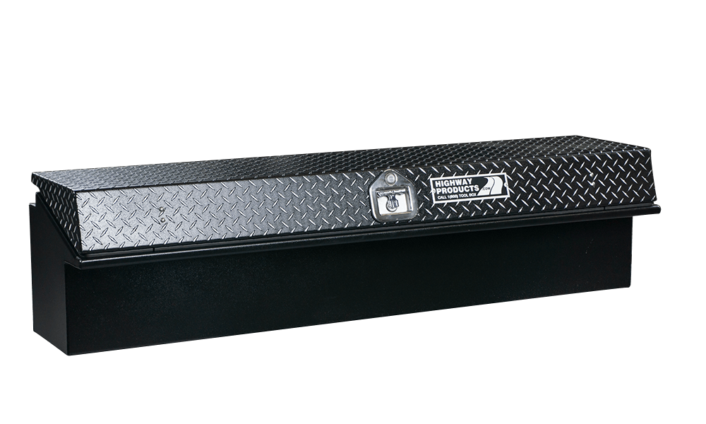 48 X 16 X 16 LOW SIDE TOOL BOX WITH SMOOTH BLACK BASE, LEOPARD LID