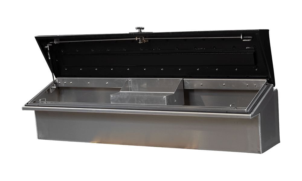 90 X 16 X 16 PASSENGER SIDE LOW SIDE TOOL BOX WITH SMOOTH ALUMINUM BASE (3712-008)