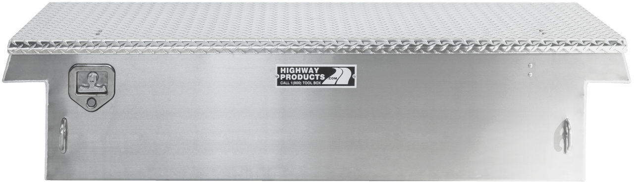 70 X 16 X 23 SINGLE LID TOOL BOX WITH SMOOTH ALUMINUM BASE, DIAMOND PLATE LID