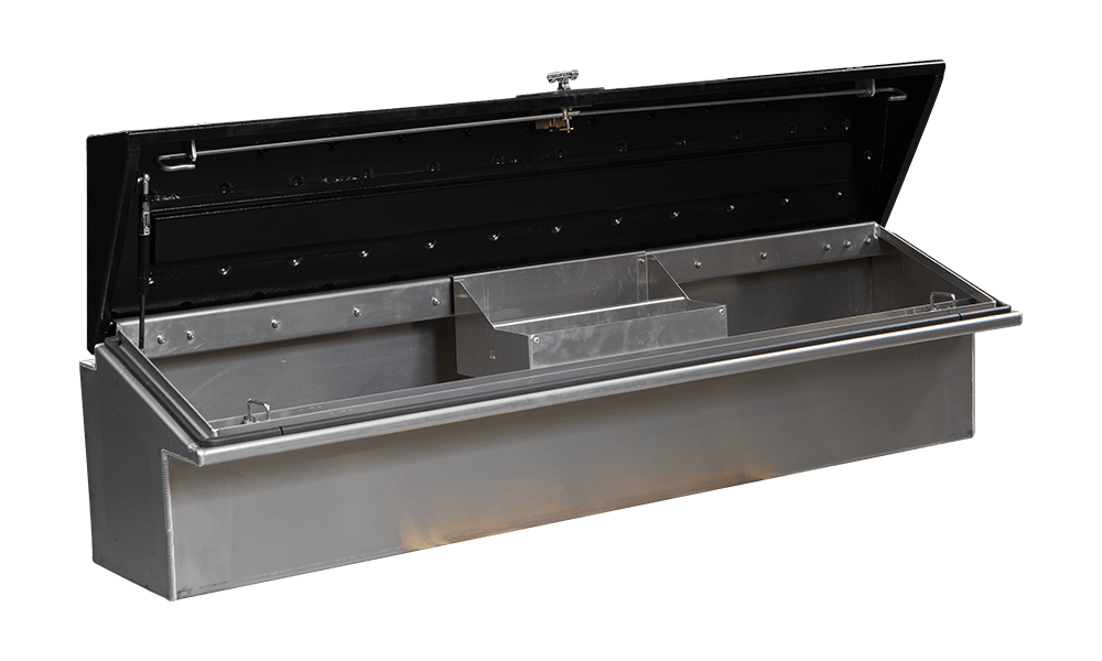 90 X 16 X 16 DRIVER SIDE LOW SIDE TOOL BOX WITH SMOOTH ALUMINUM BASE