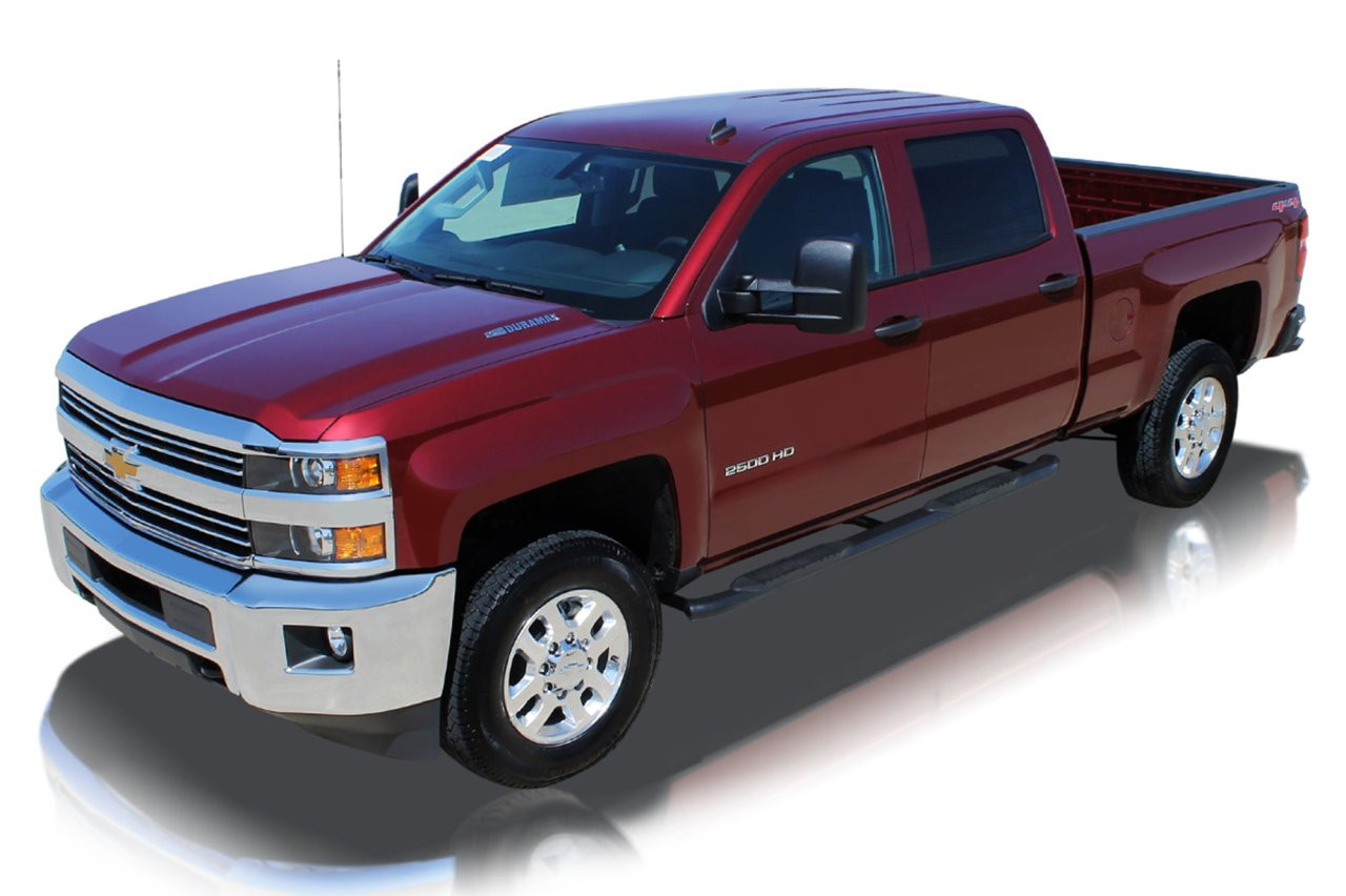 Raptor Series 4" OE Style Oval Nerf Bars Polished Stainless Part# 1502-0637B — side view