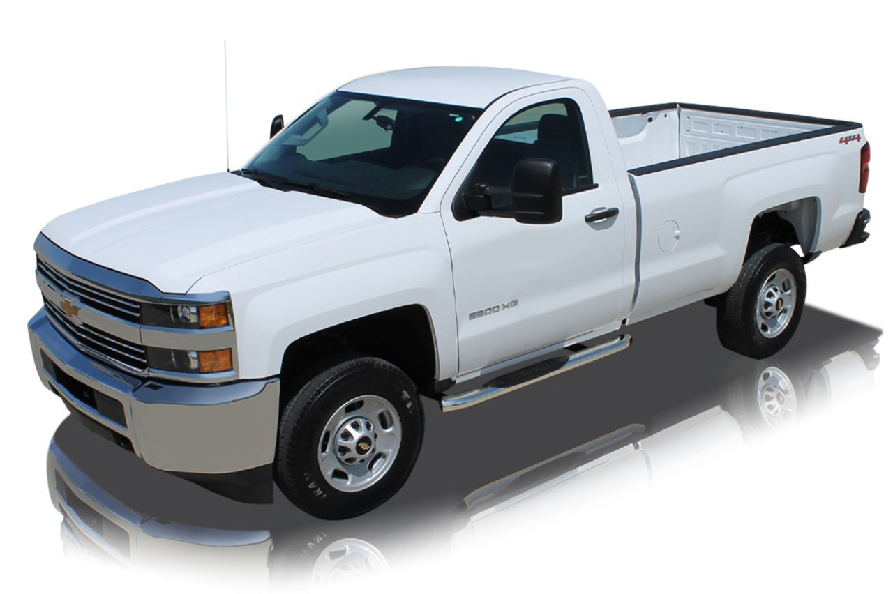 Raptor Series 5" OE Style Oval Nerf Bars Polished Stainless Part# 1602-0482 — side view
