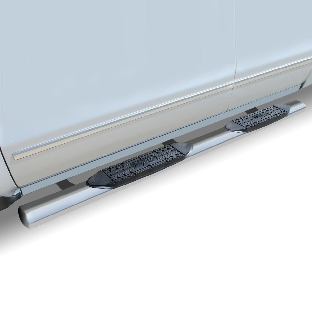 Raptor Series 5 in Oval Steps Polished Stainless Steel — application image