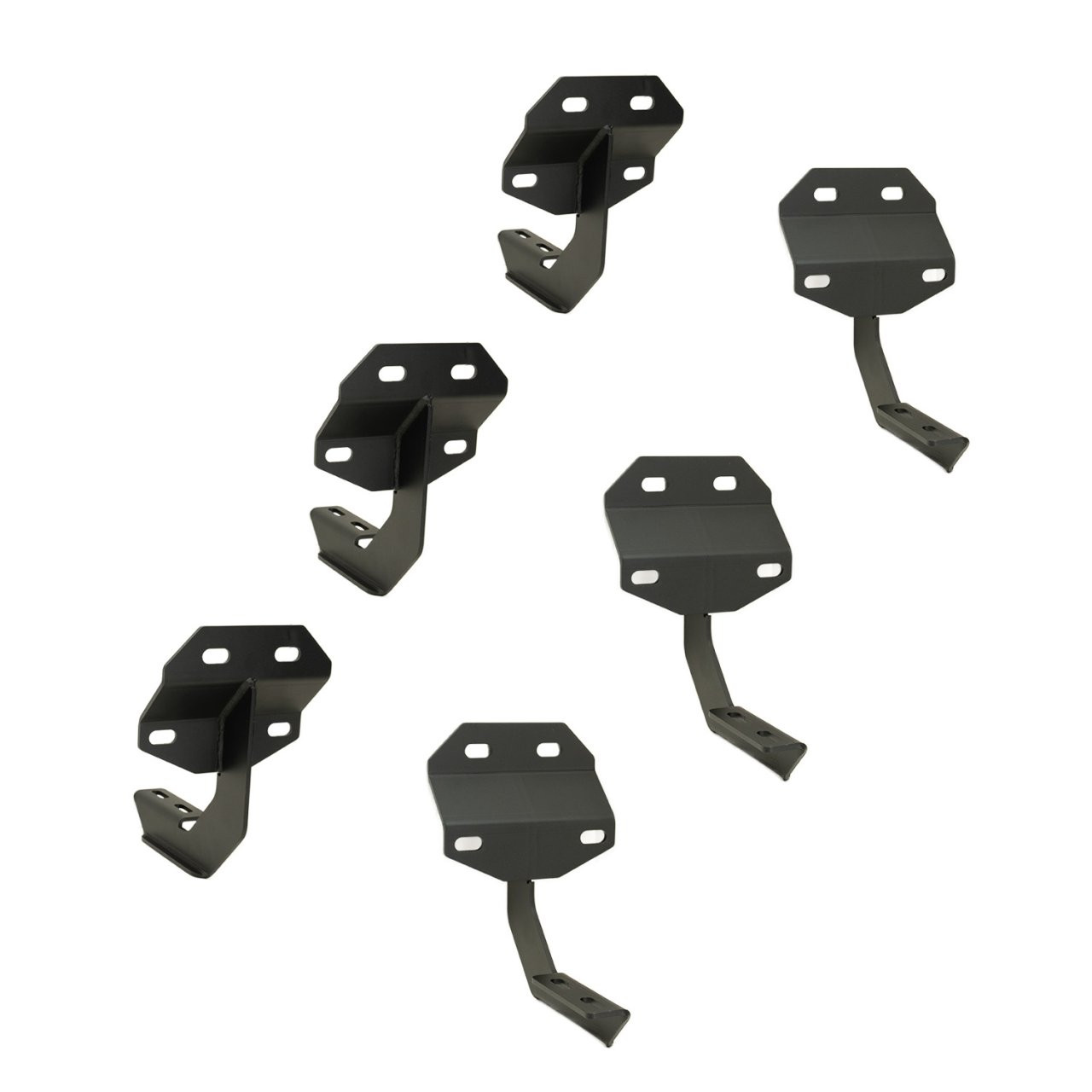 Raptor Series Tread Step Running Boards BLK Textured Aluminum Part# 1903-0355BT — application image