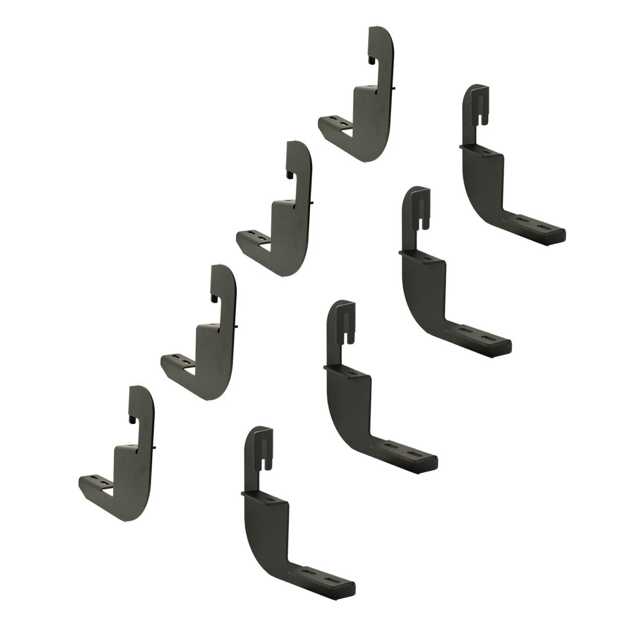 Raptor Series 5" OEM Style Full Tread Running Boards Black Textured 2201-0041BT — application image