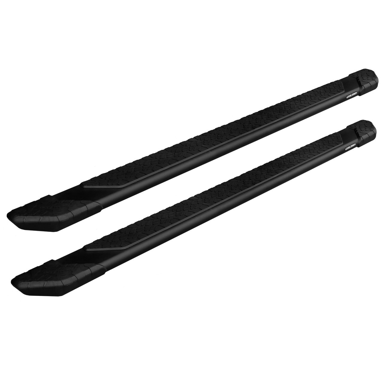 Raptor Series Tread Step Running Boards BLK Textured Aluminum Part# 1901-0052BT — primary image
