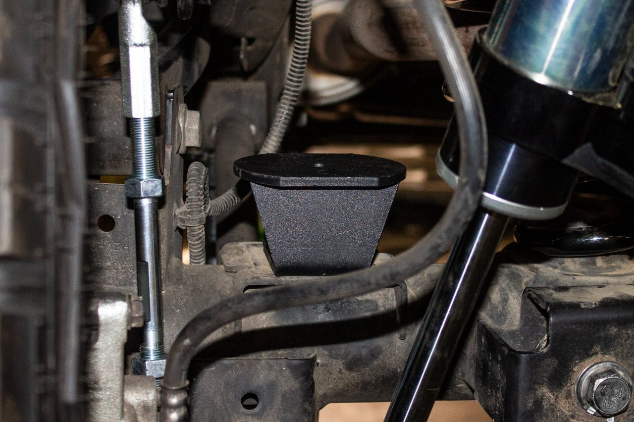 RSO Front and Rear Bump Stop Extensions 2.5in Lift for Wrangler JL/JLU — side view