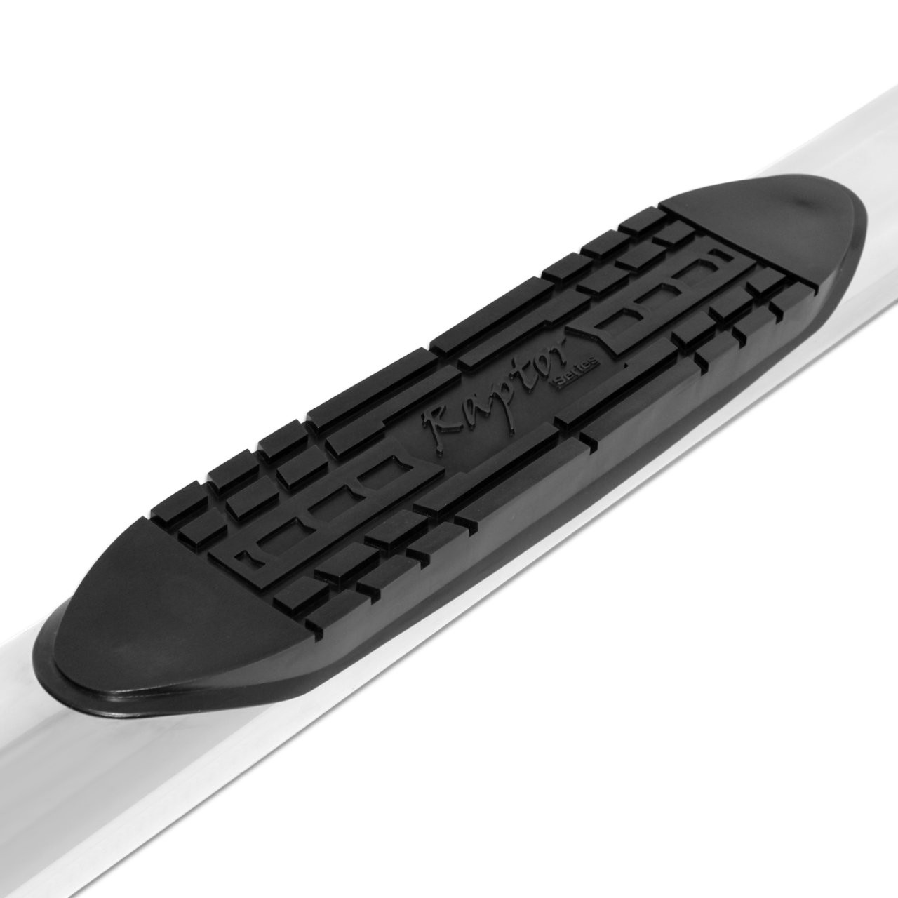 Raptor Series 5" OE Style Curved Oval Steps Polished Stainless Steel (1602-0101) — application image