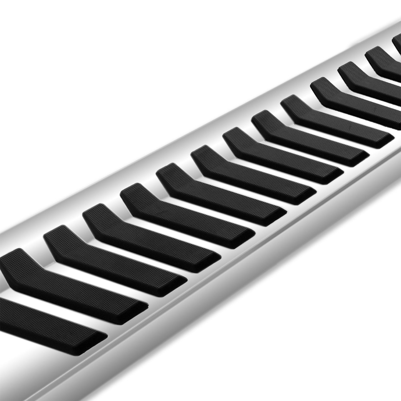 Raptor Series 6" OEM Style Full Tread Running Boards Stainless Steel Hybrid - Part# 1703-0366FSS — application image