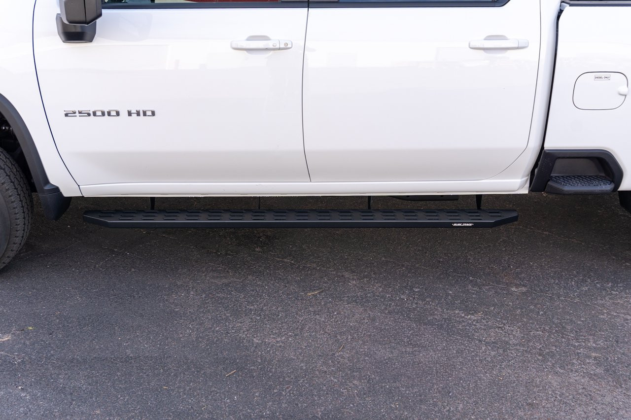 Raptor Series Sport Step Running Boards BLK Textured Aluminum Part# 2301-0052BT — side view