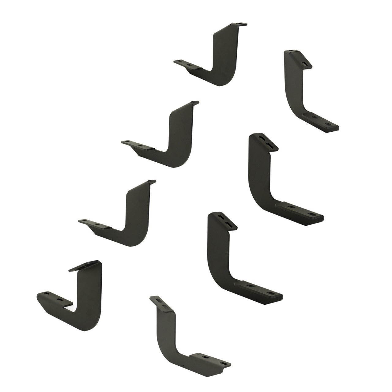 Raptor Series Sawtooth Running Boards Black Textured Aluminum - Part# 2104-0143BT — application image