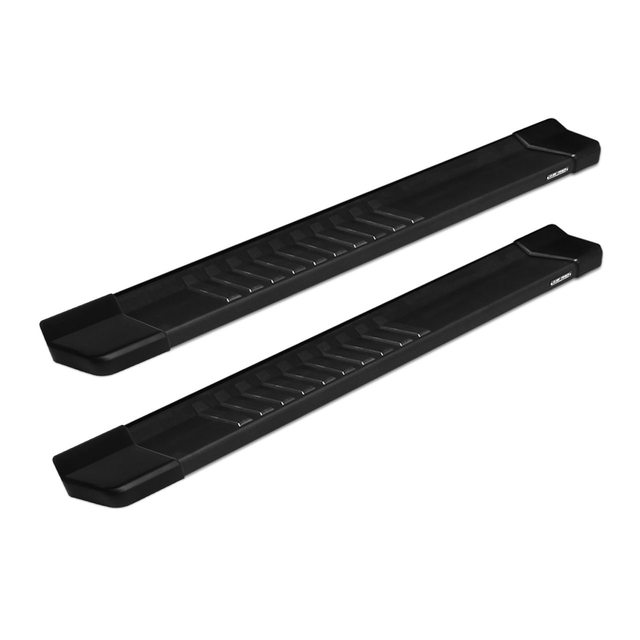 Raptor Series 6" OEM Style Running Boards Black Textured Aluminum - 1703-0300BT — primary image