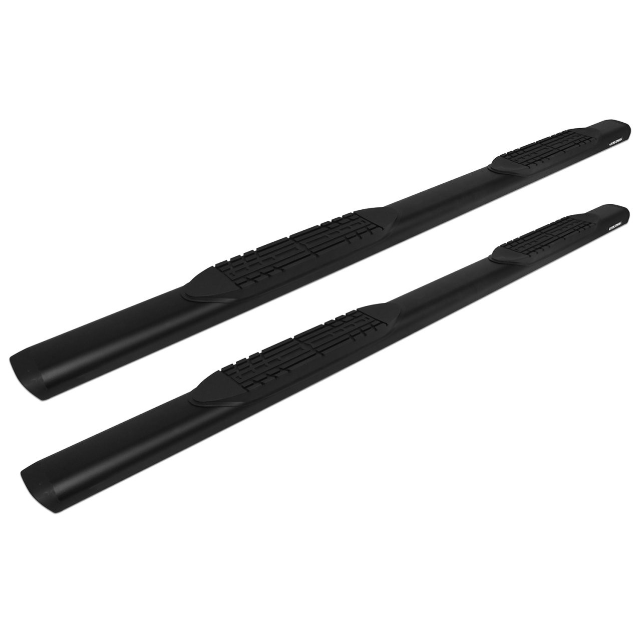 Raptor Series Oval Running Boards Black Textured Aluminum - Part# 2004-0144BT — primary image