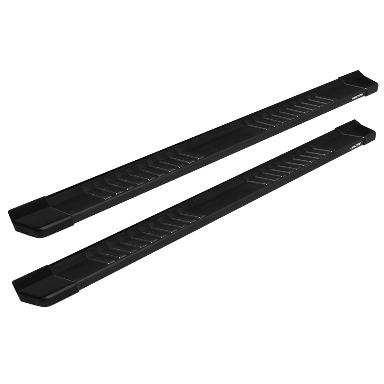 Raptor Series 6" OEM Style Running Boards Black Textured Aluminum - 1704-0133BT — primary image
