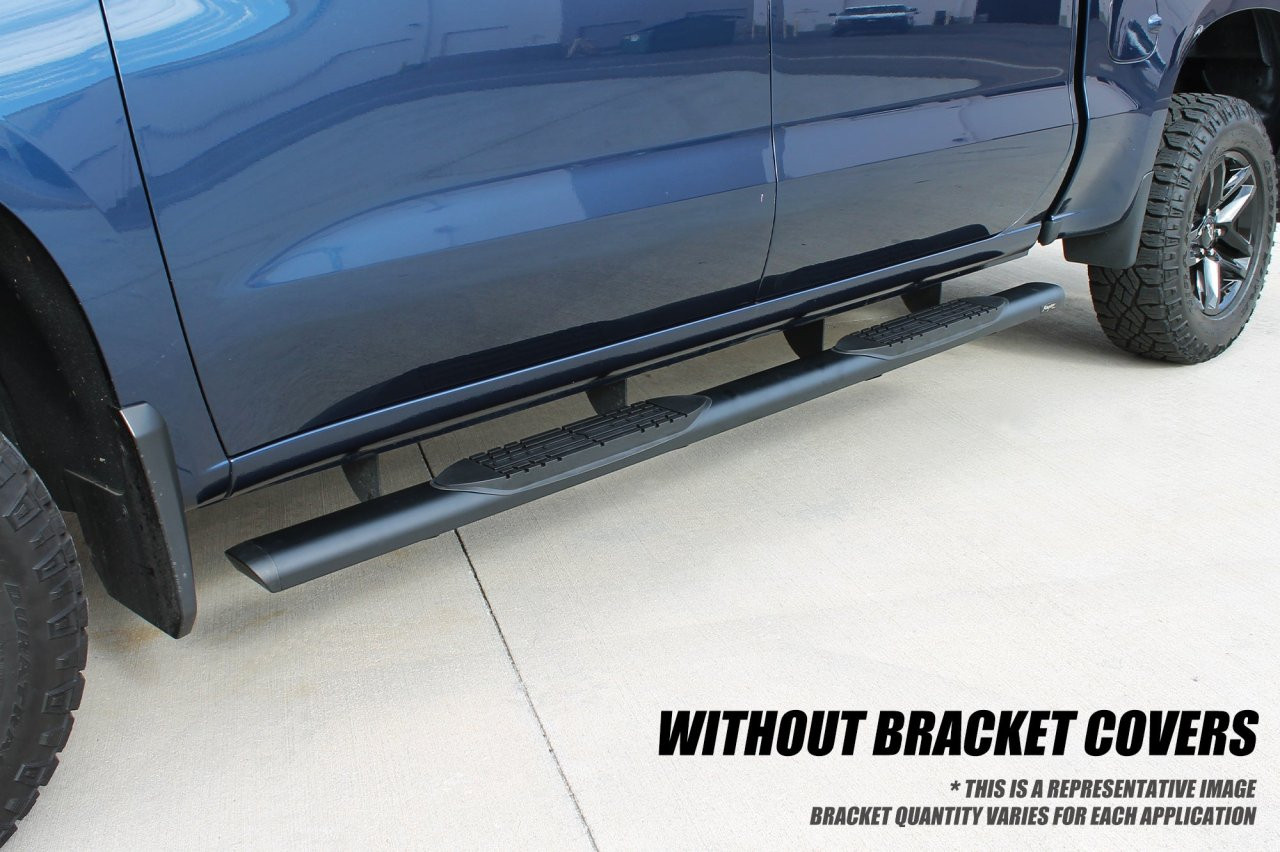 Bracket Covers for Raptor Series Slide Track Running Boards Only - Qty 8 Set — side view
