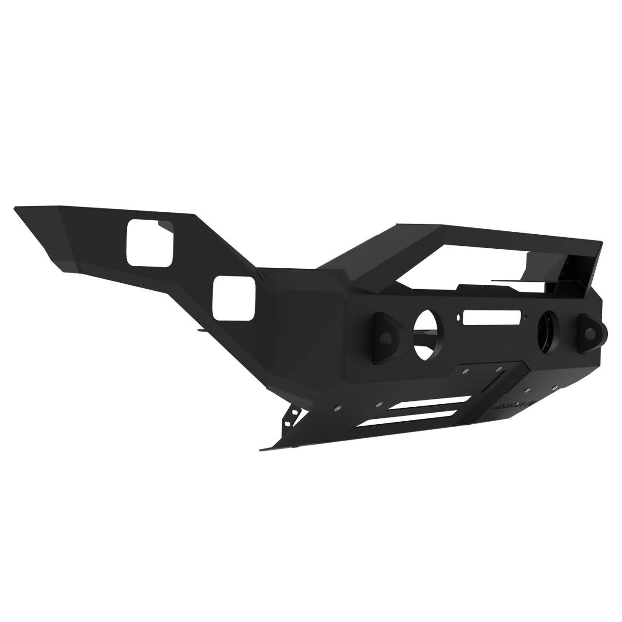 Magnum Front Full Width Winch Ready Bumpers Black Textured Alloy Steel — application image