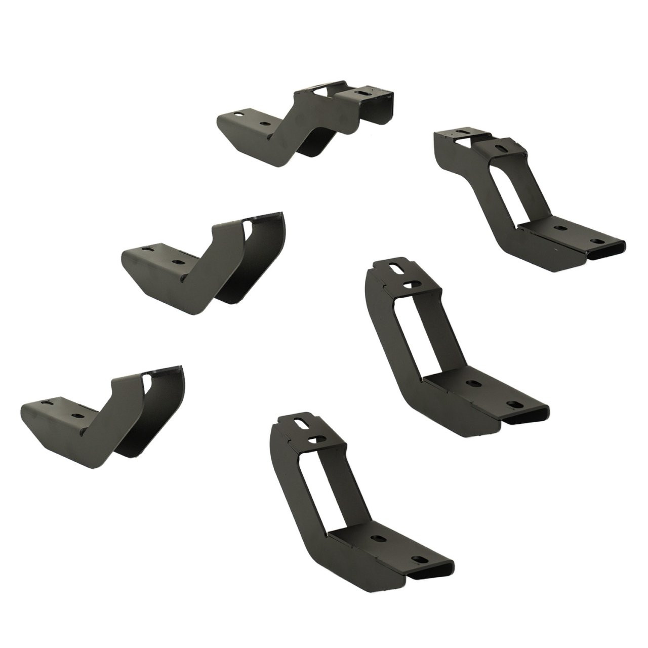Raptor Series 5" OEM Style Full Tread Running Boards Black Textured 2204-0378BT — application image