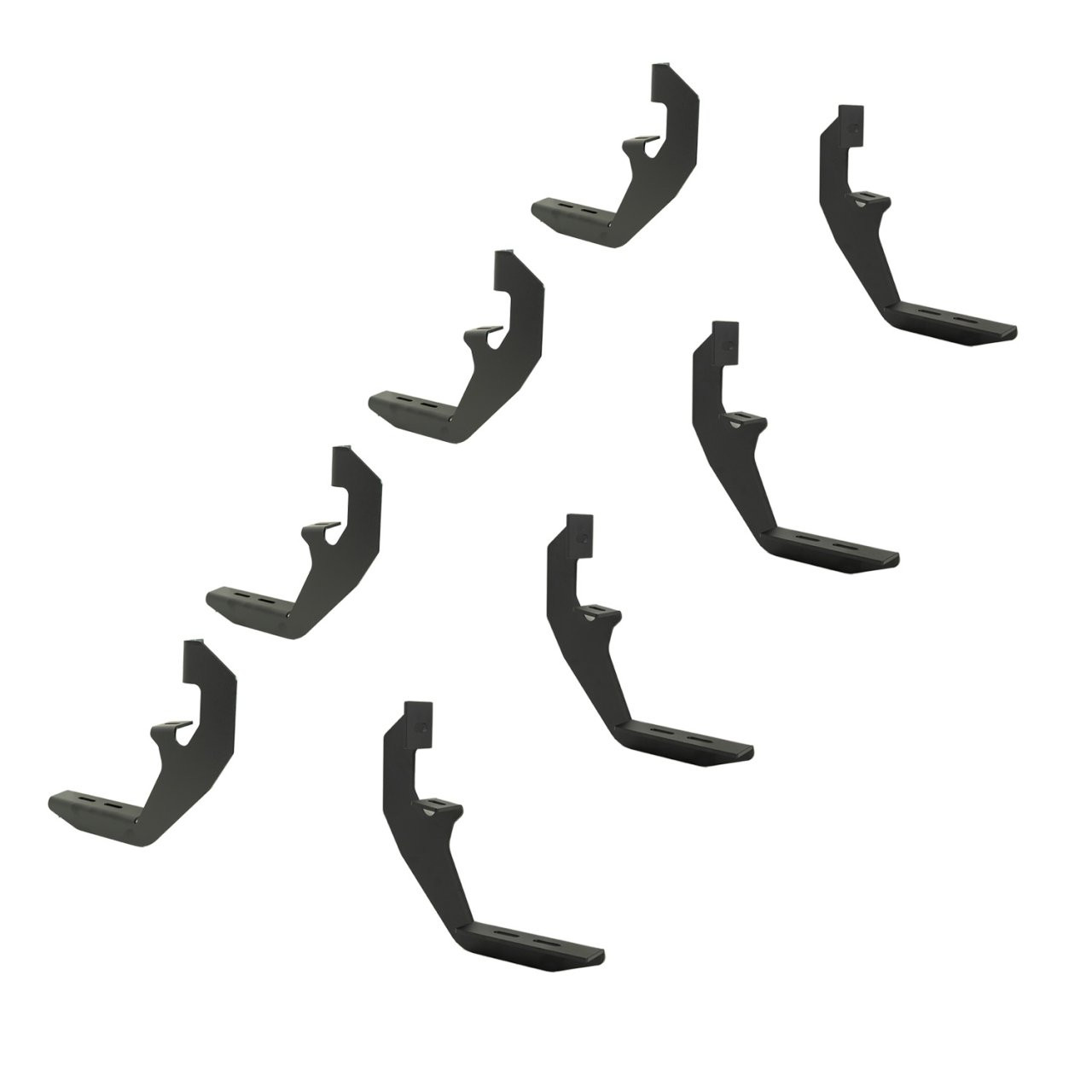 Raptor Series HD WorkStep Running Boards Black Textured Aluminum - Part# 2475-0101BT — application image