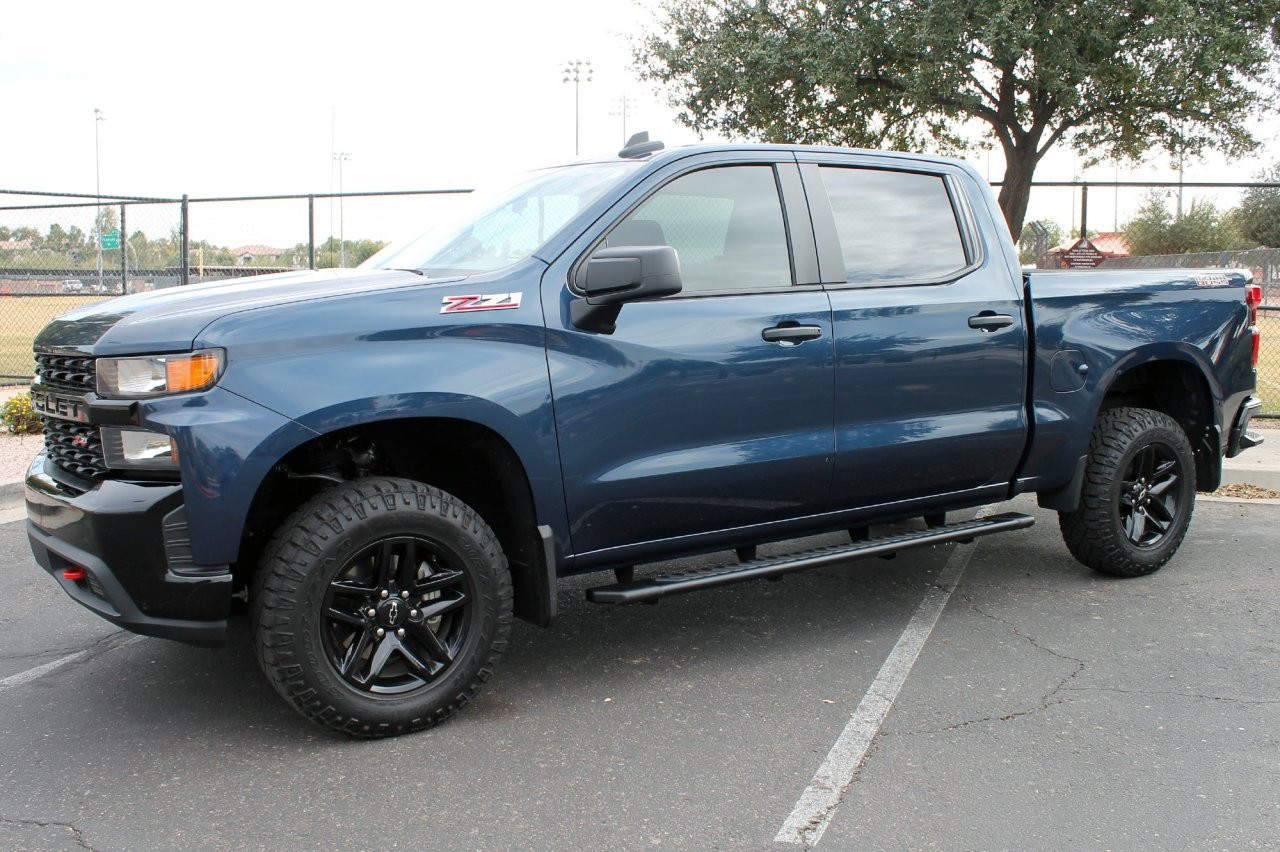 Raptor Series 5" OEM Style Full Tread Running Boards Black Textured 2207-0478BT — side view