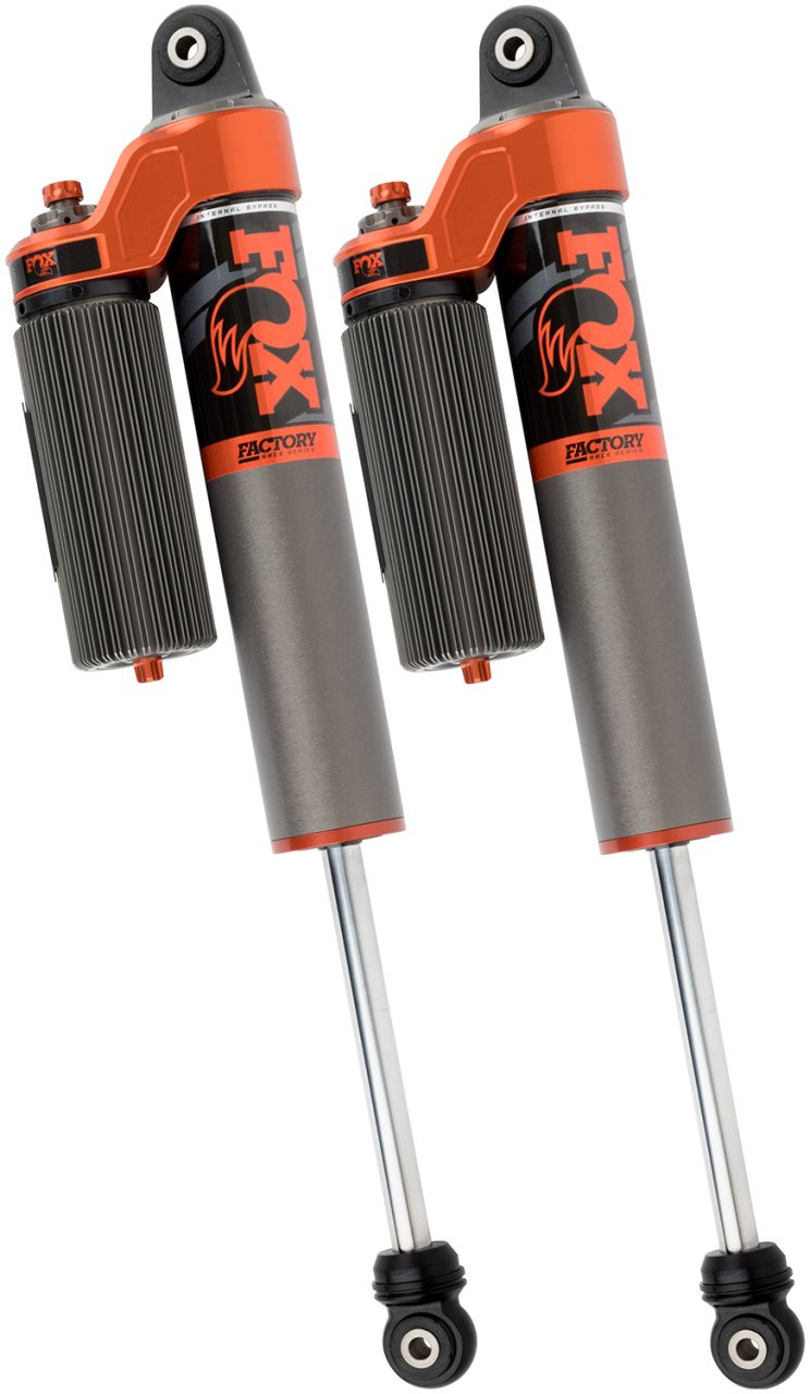 FACTORY RACE SERIES 3.0 INTERNAL BYPASS PIGGYBACK SHOCK (PAIR) - ADJUSTABLE — front view