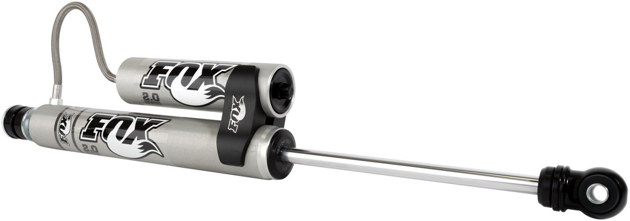 PERFORMANCE SERIES 2.0 X 10.0 SMOOTH BODY RESERVOIR STEM SHOCK — angled view