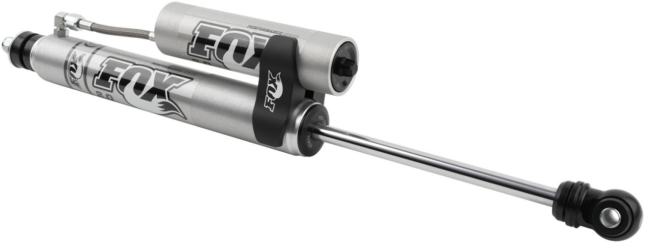 PERFORMANCE SERIES 2.0 SMOOTH BODY RESERVOIR SHOCK - ADJUSTABLE (985-26-015) — angled view