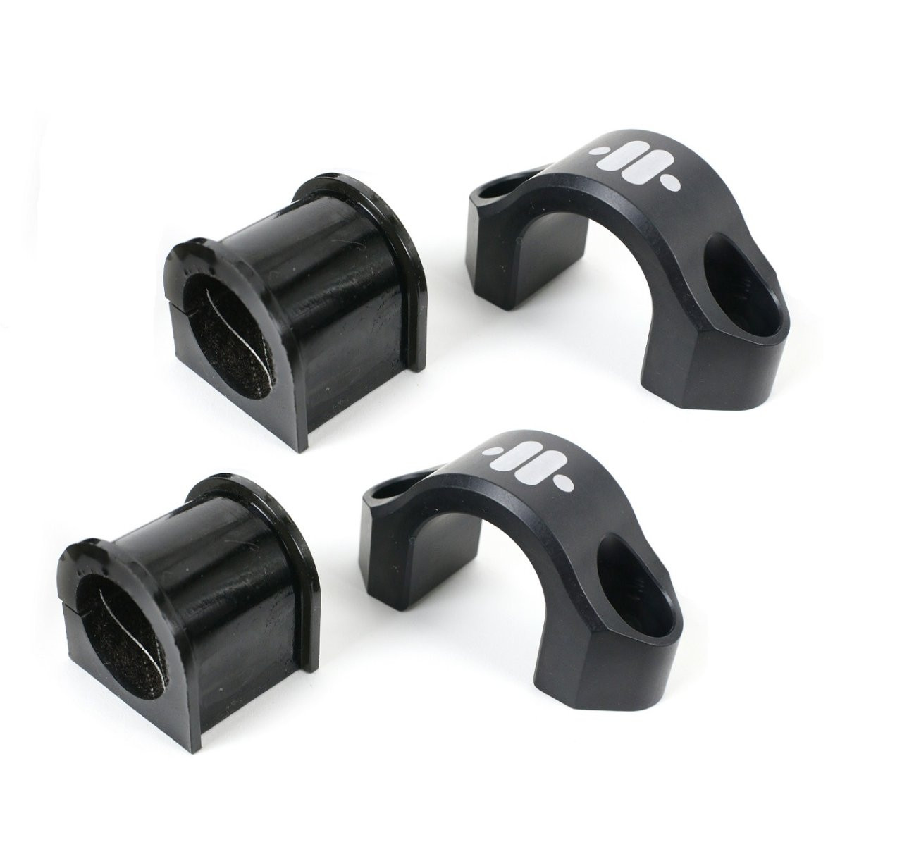 Delrin sway bar bushing kit. 1.125" I.D. x 2.5" - 2.75" narrow hole pattern. — primary image