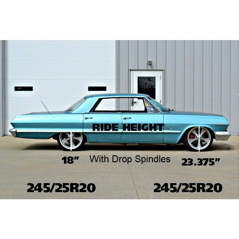 Front dual rate springs, stock height for 1958-1964 Impala with small block.