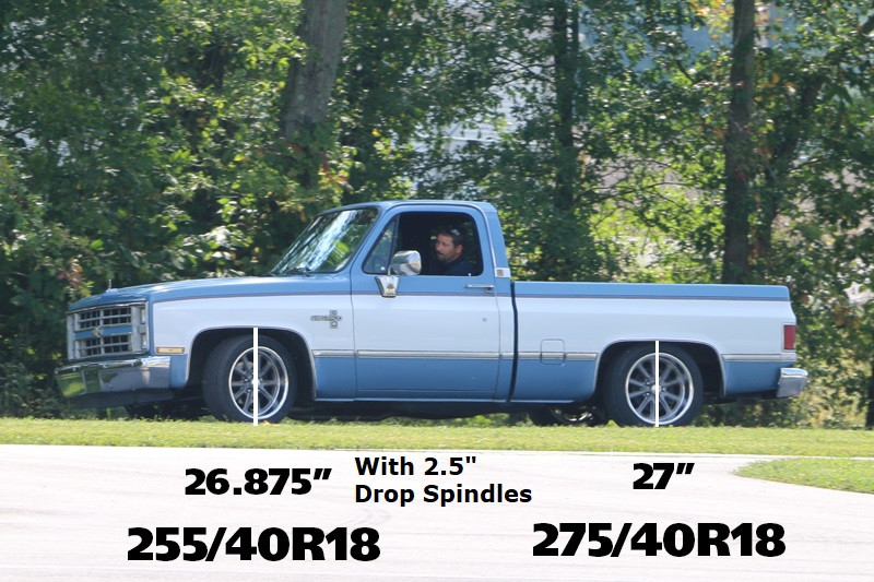 Front coil springs, 2" lowering for 1963-1987 C10 with small block.