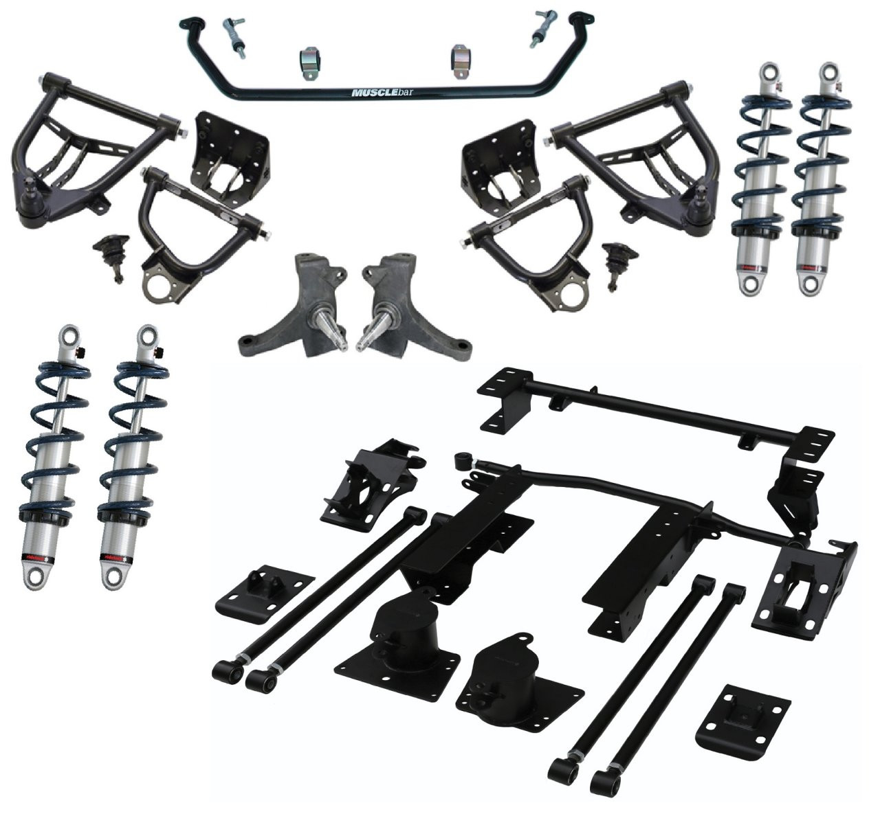 HQ Coil-Over System for 1973-1987 C10. — front view