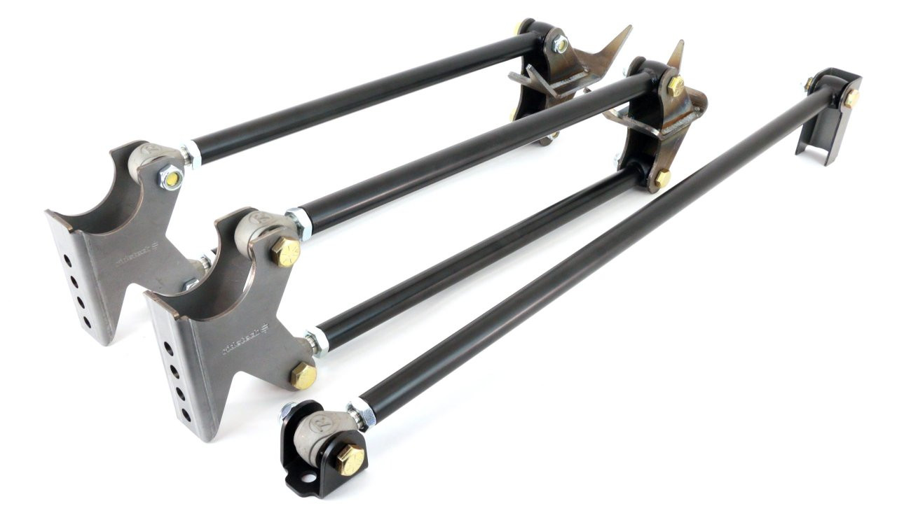 Parallel Four Link , Universal Weld-in with black powder coated bars. — primary image