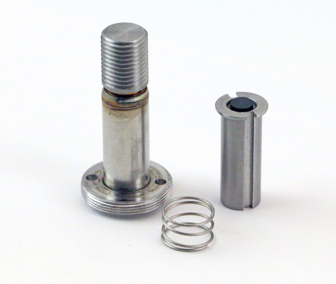 Stem assembly for BigRed valve with round, steel coil cover. — primary image